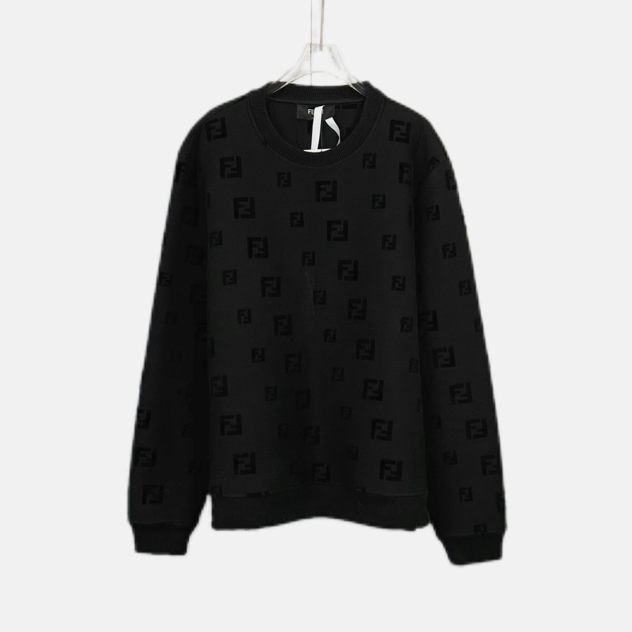 99新 FENDI/芬迪 011408 双F老花满印长袖卫衣 L码