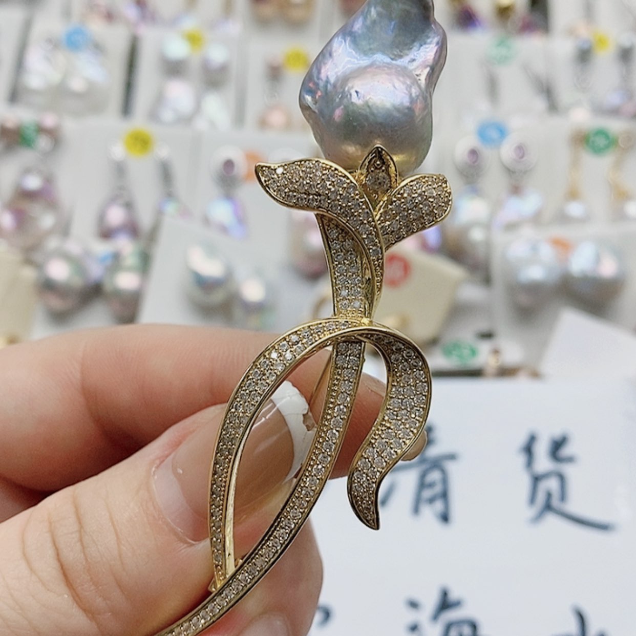 【闪购商品】银S925镶嵌淡水珍珠耳饰