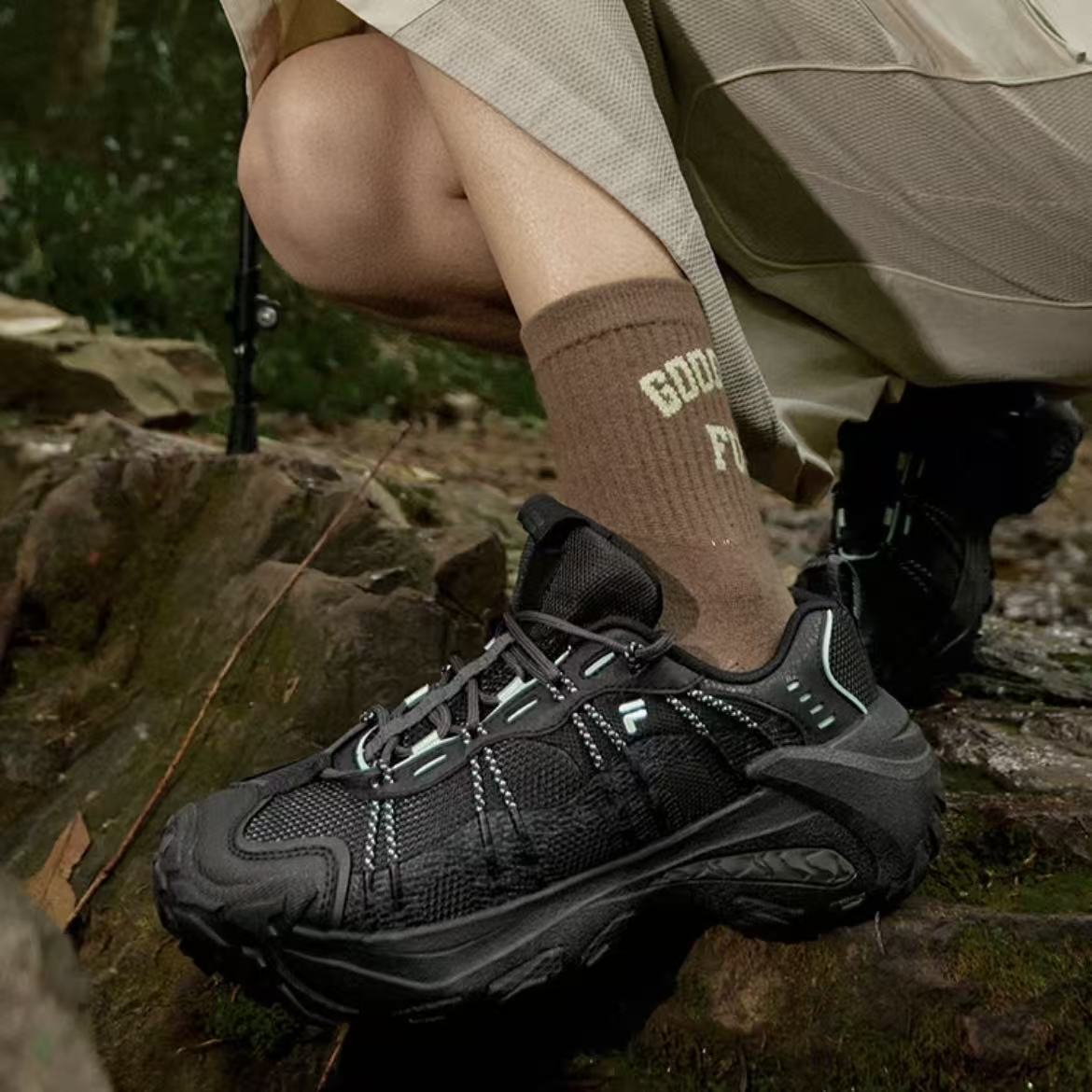 Fila/斐乐山脉鞋2丨潮牌户外登山鞋25新款运动鞋情侣T12M531503F
