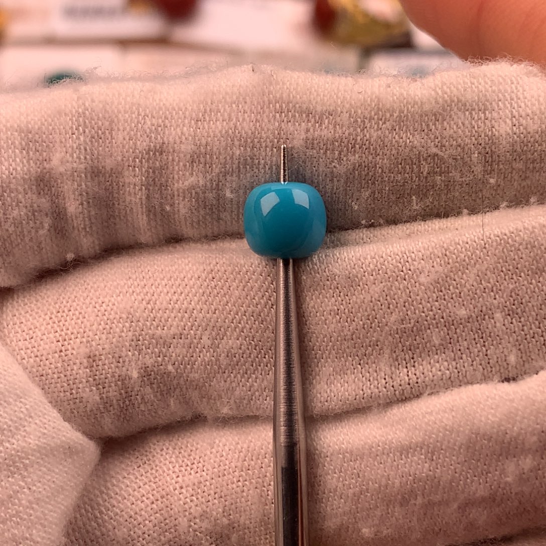 绿松石未镶嵌配饰蕊7.1*6.5