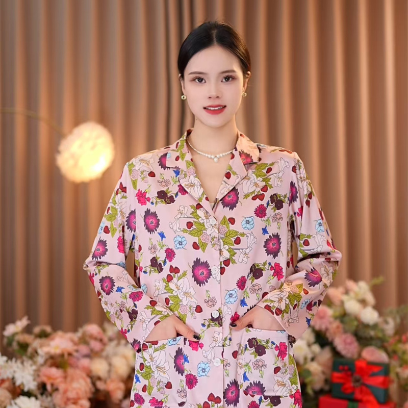 【LP高奢花卉】秋季高端提花定制家居服可外穿