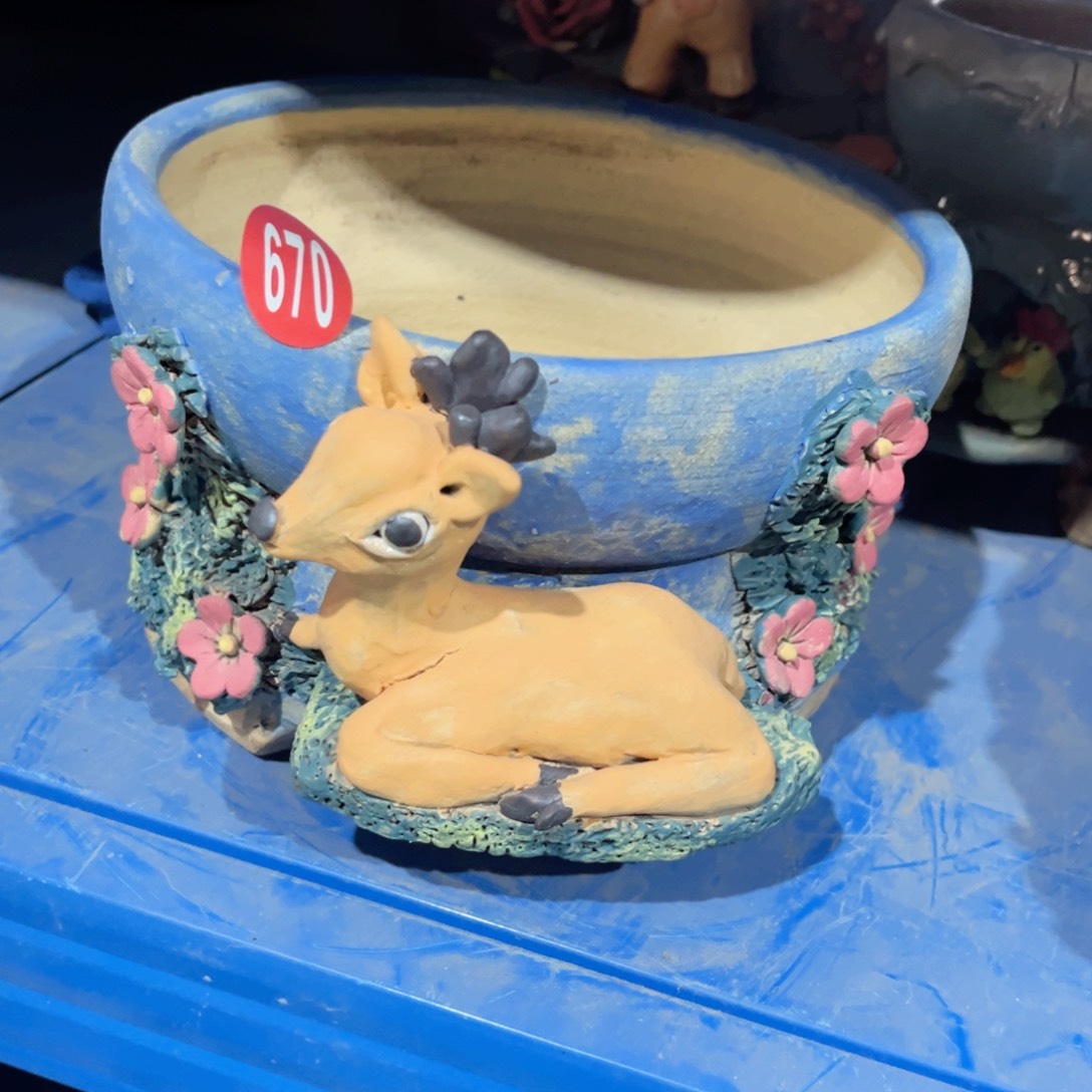 陶瓷微瑕670 号陶然花盆