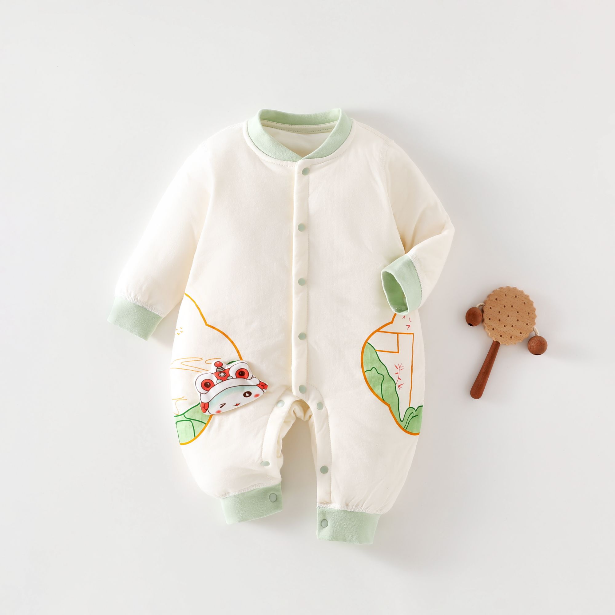 爬服秋冬宝宝连体衣冬款秋冬春秋棉衣冬装哈衣