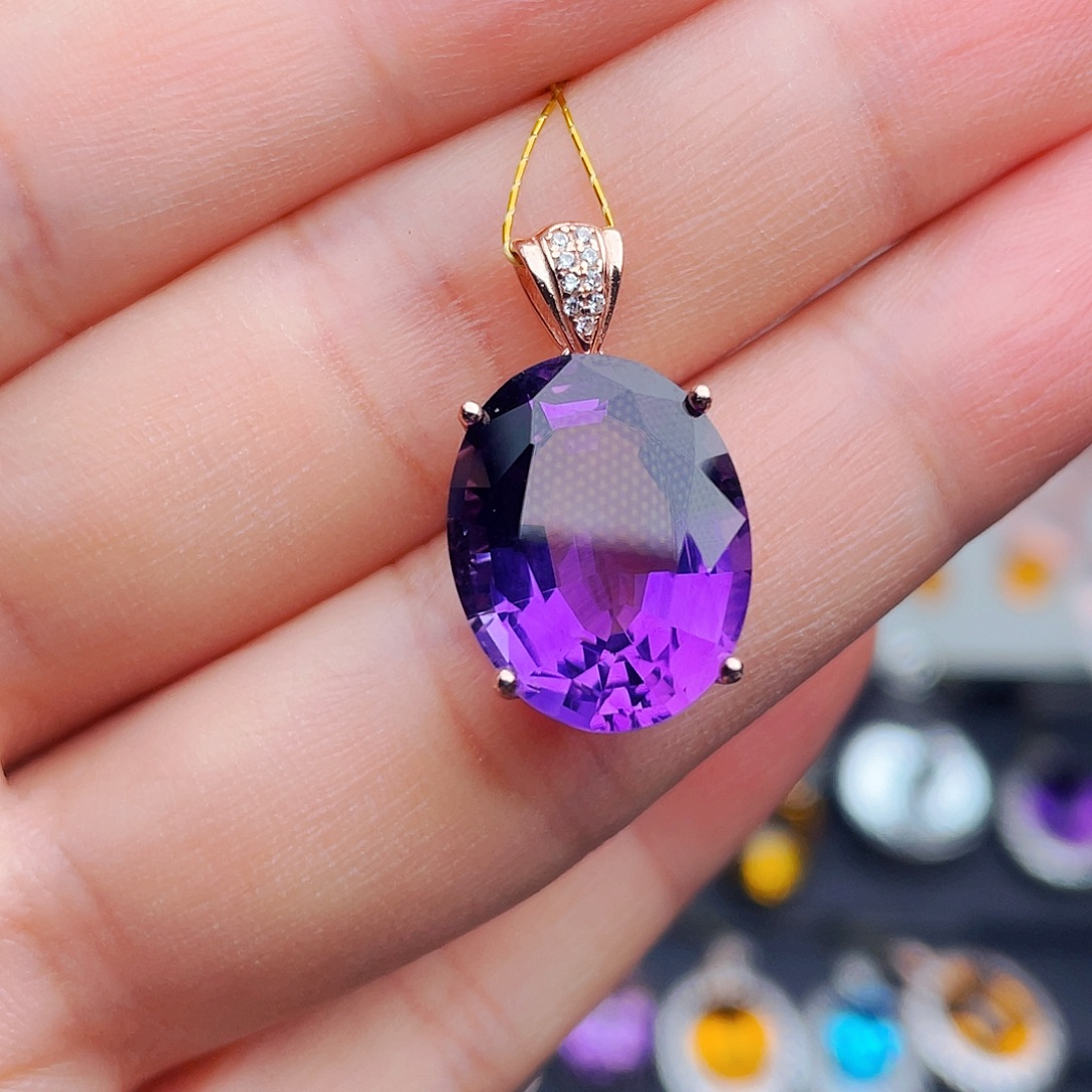 晚***酒水晶珠宝半成品银S925镶嵌天然保真