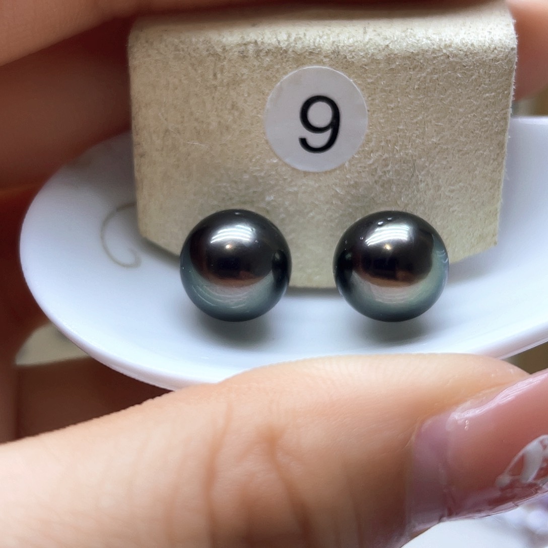 海水珍珠耳饰银S925镶嵌