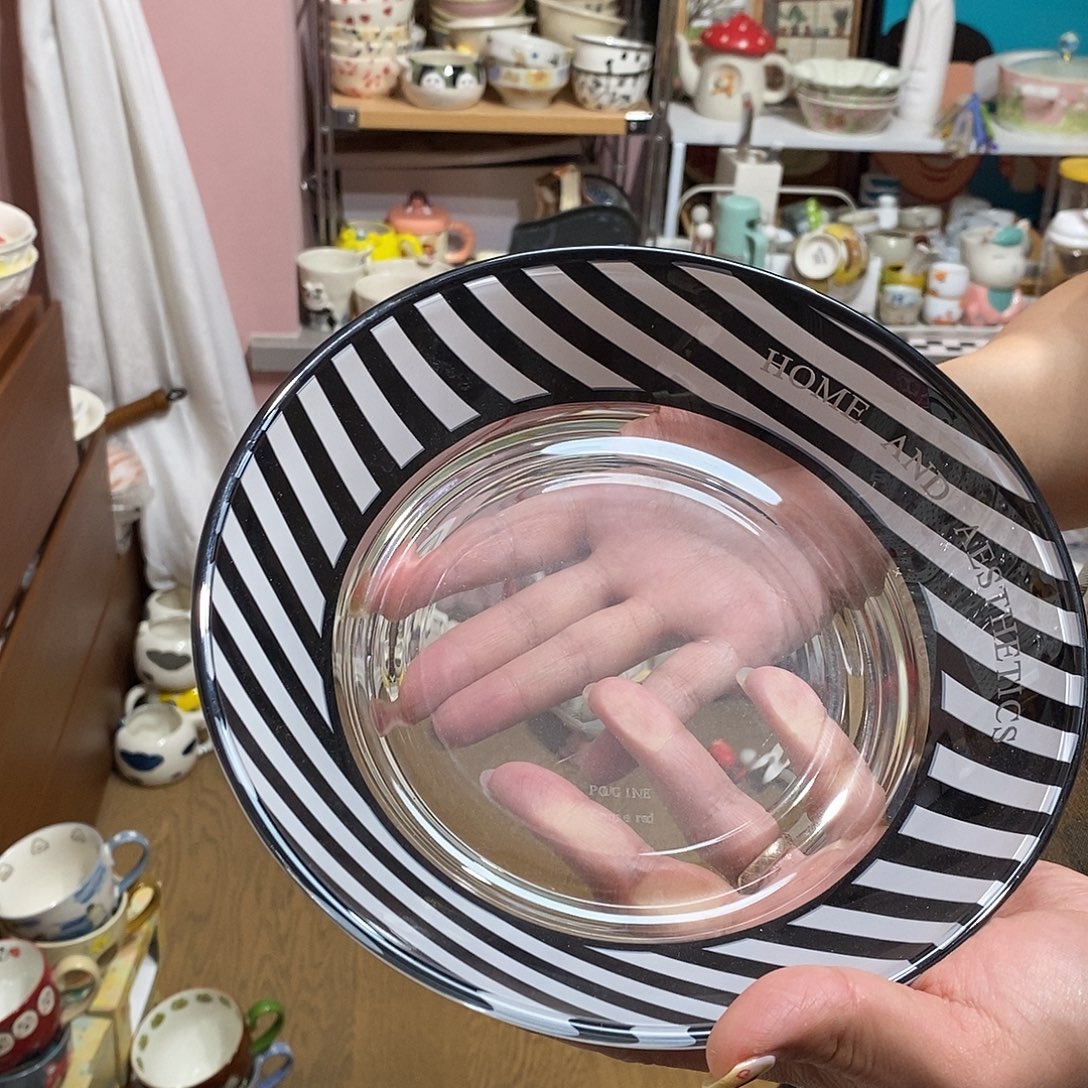 陶瓷钢化玻璃盘子一个