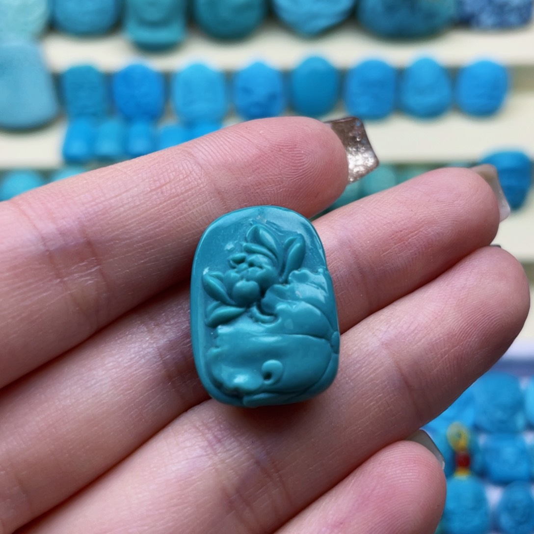 绿松石珠宝奇石未镶嵌