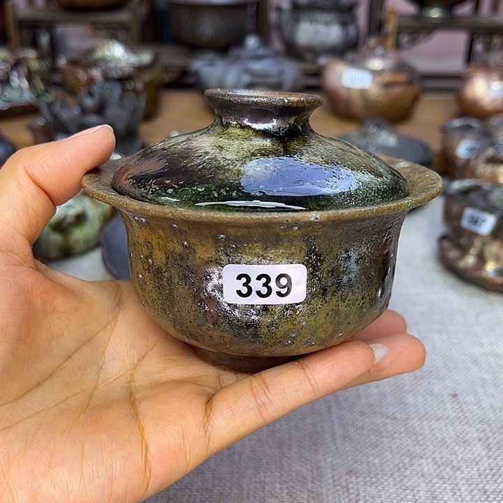 裸柴烧陶瓷手工茶器