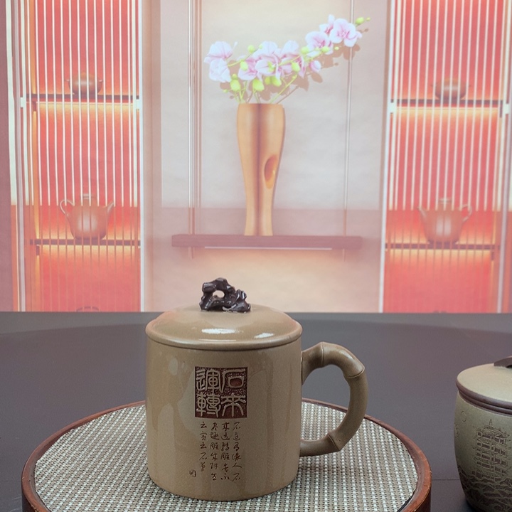 紫砂茶杯紫砂茶具手工紫砂盖杯