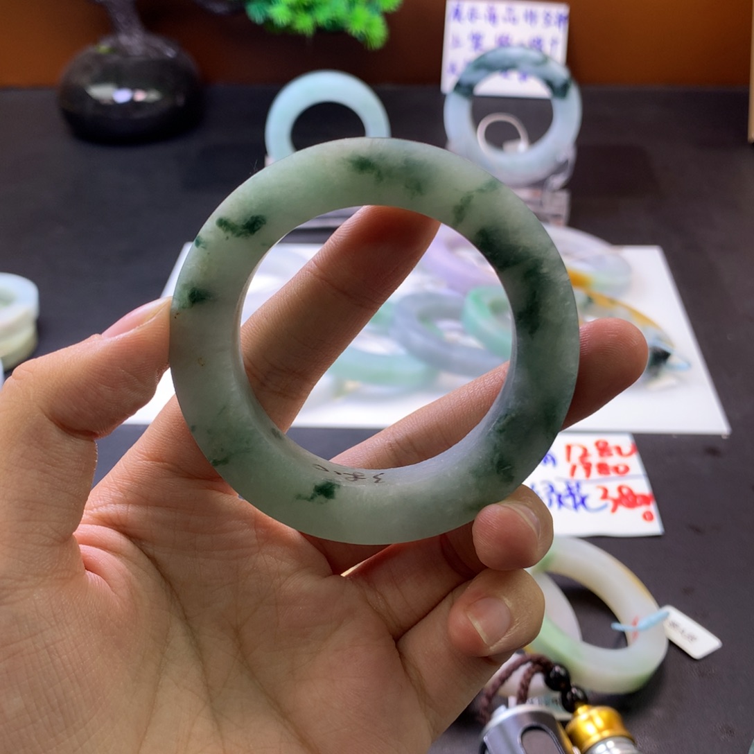 定制翡翠手镯未镶嵌甜*