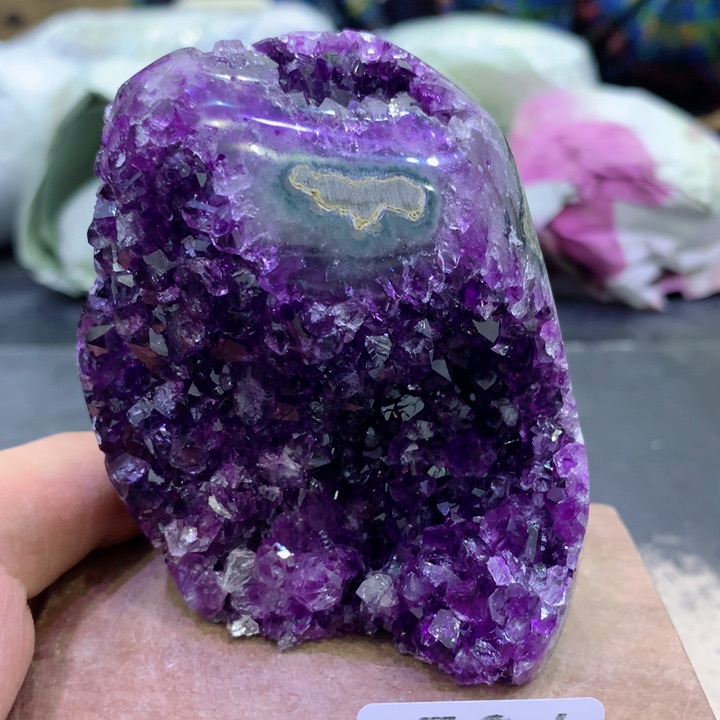 水晶摆件未镶嵌紫晶584
