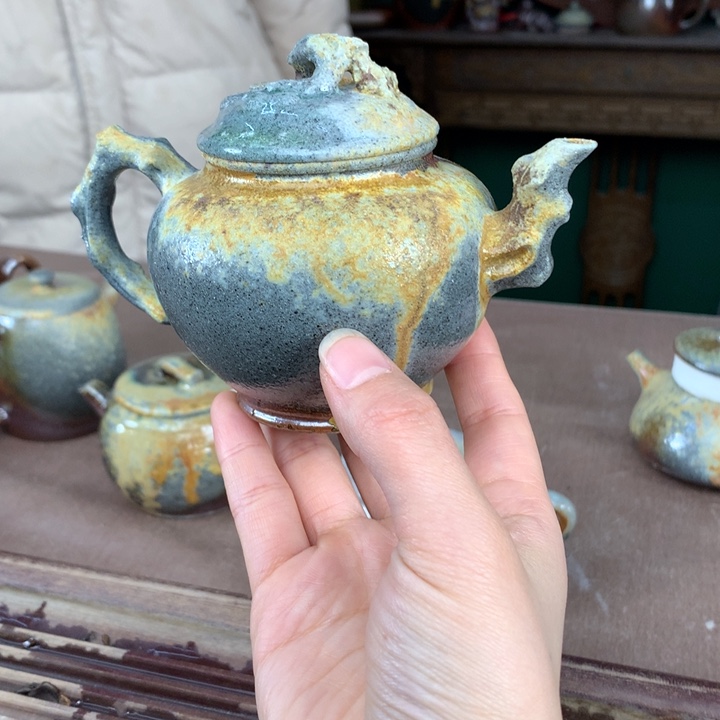 紫砂柴烧纯自然柴烧