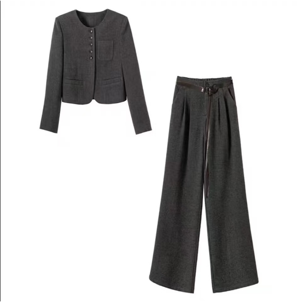 休闲风气质小香风轻熟风女装时尚套装时尚罗马风秋冬M879