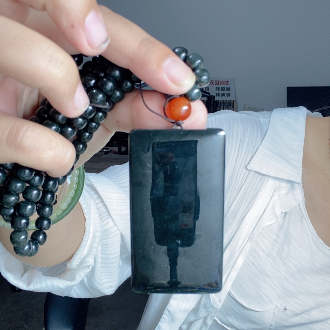 和田玉（青玉）未镶嵌颈饰