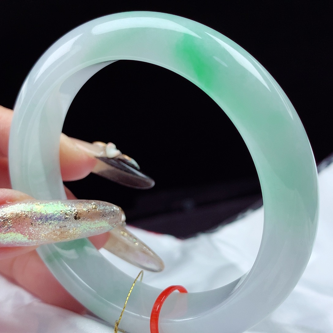 未镶嵌手镯翡翠55圈5003