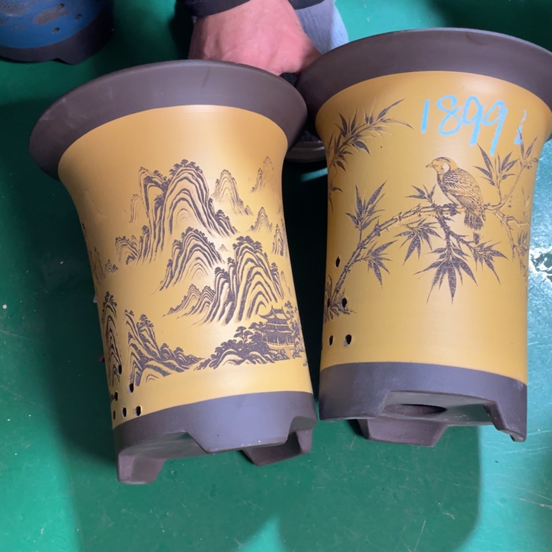 春***天花盆紫砂微瑕大号