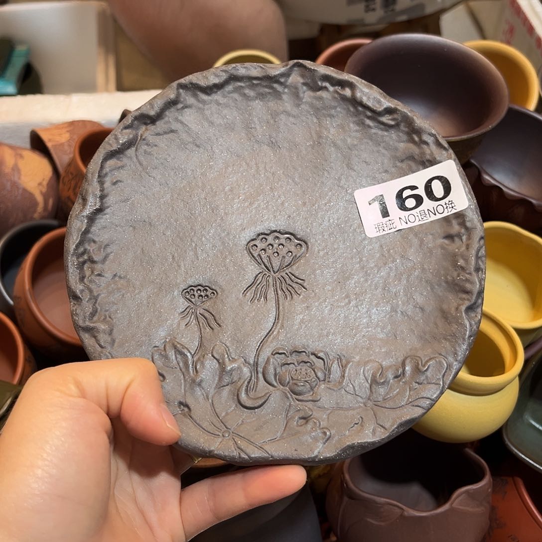 紫砂茶盘紫砂壶承微瑕