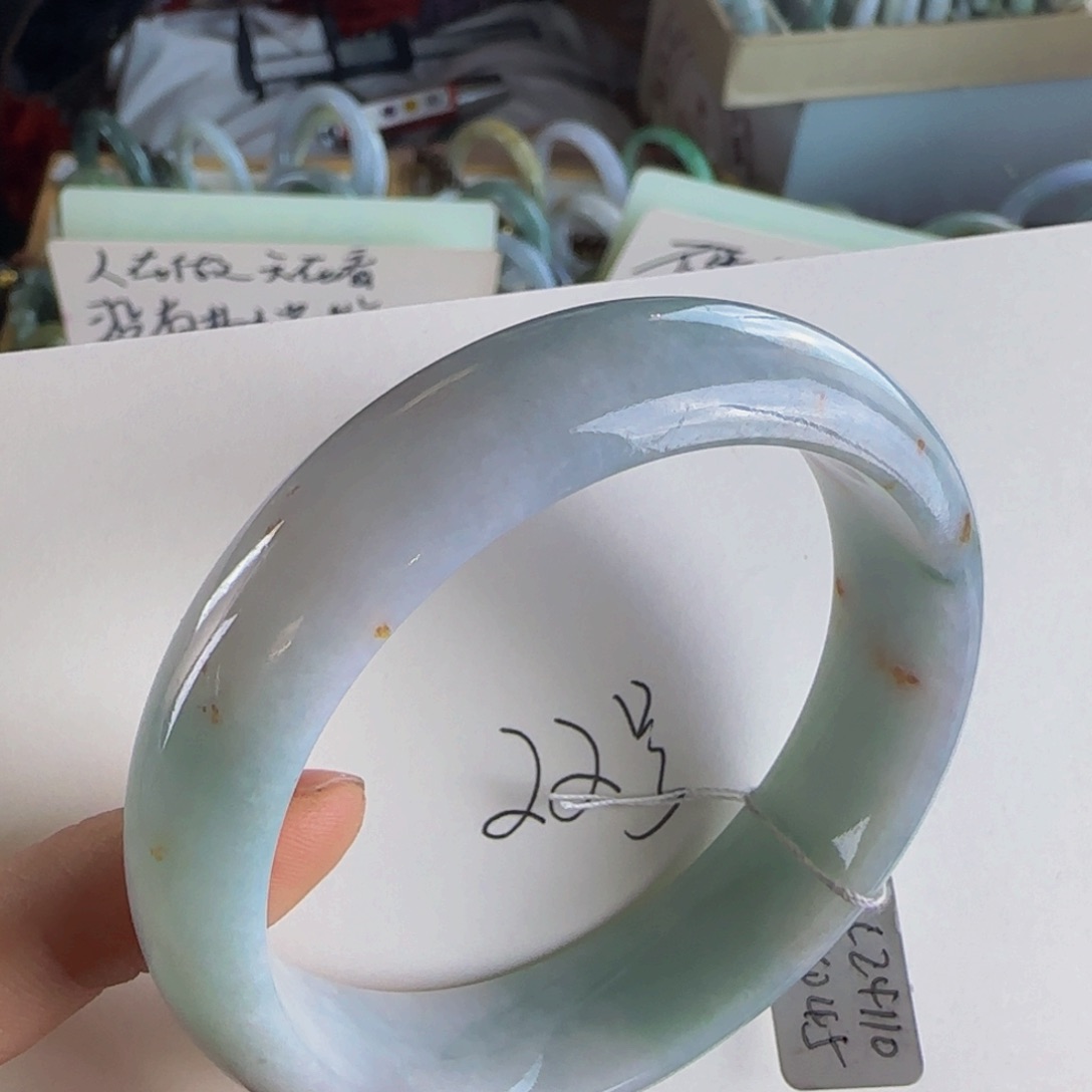 翡翠手镯未镶嵌老坑57.6圈