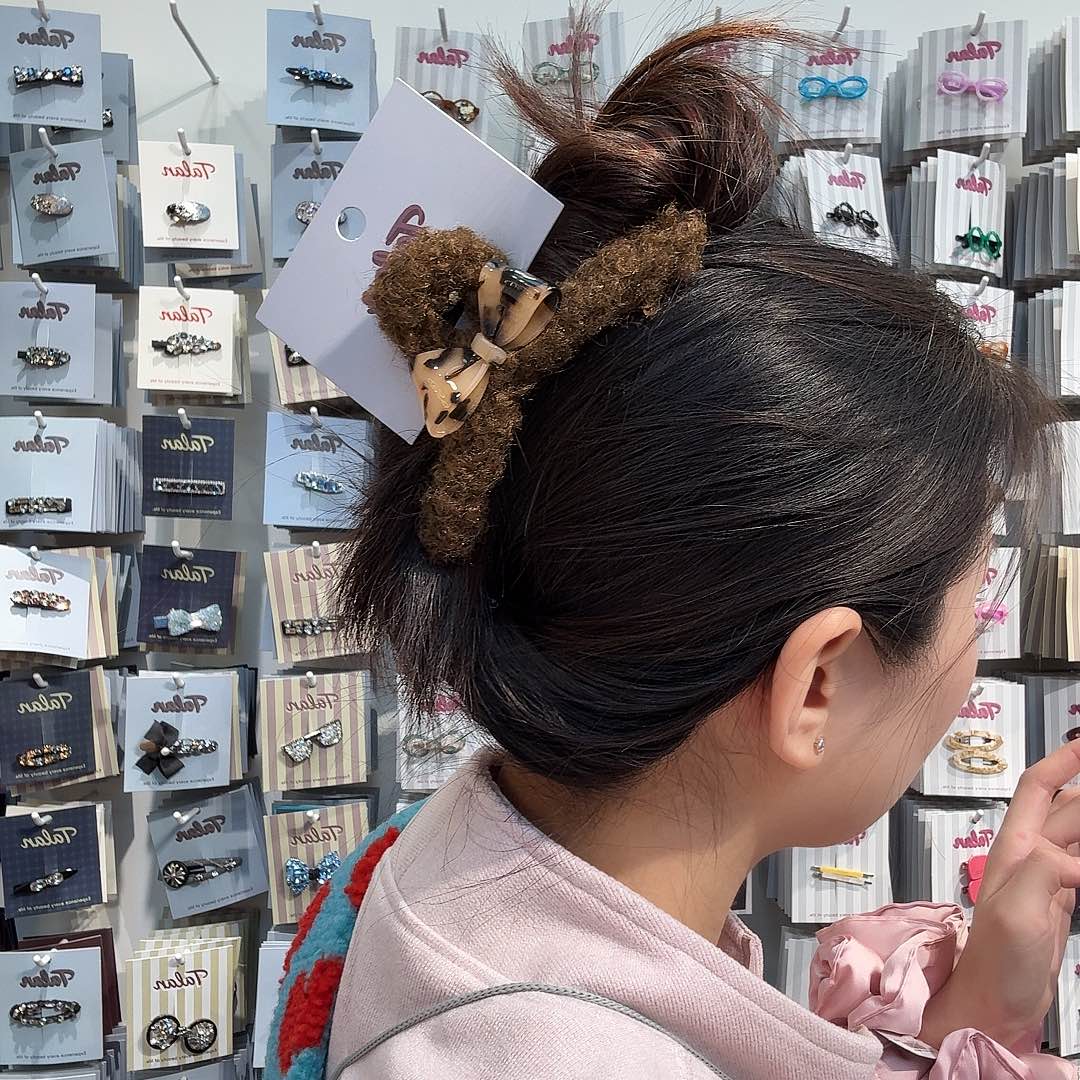 布艺铁合金大抓夹豹纹4