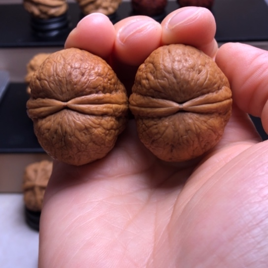 文玩核桃把件阿*仙鹤顶29