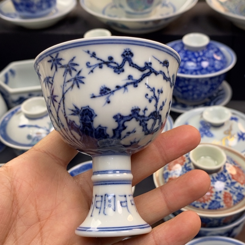 【闪购商品】景德镇青花主人杯