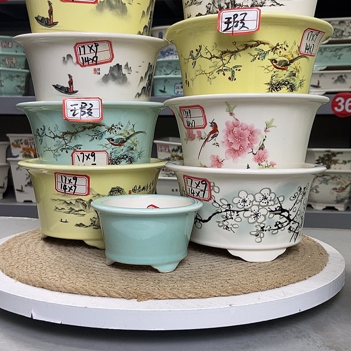 紫砂宜兴紫砂花盆