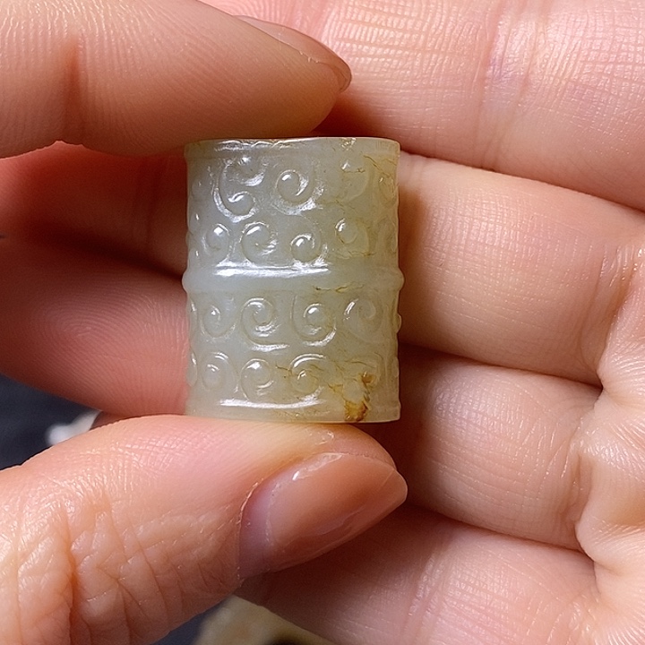 和田玉（糖玉）车挂未镶嵌温*