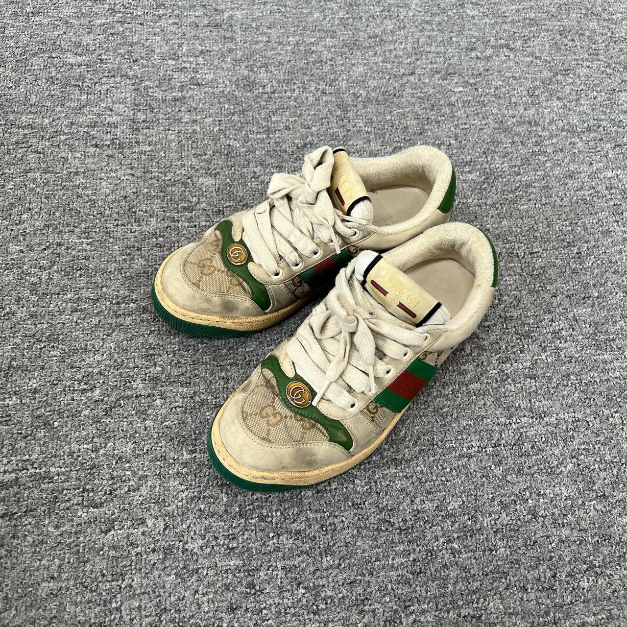 95新 GUCCI/古驰 做旧 脏脏鞋 35码