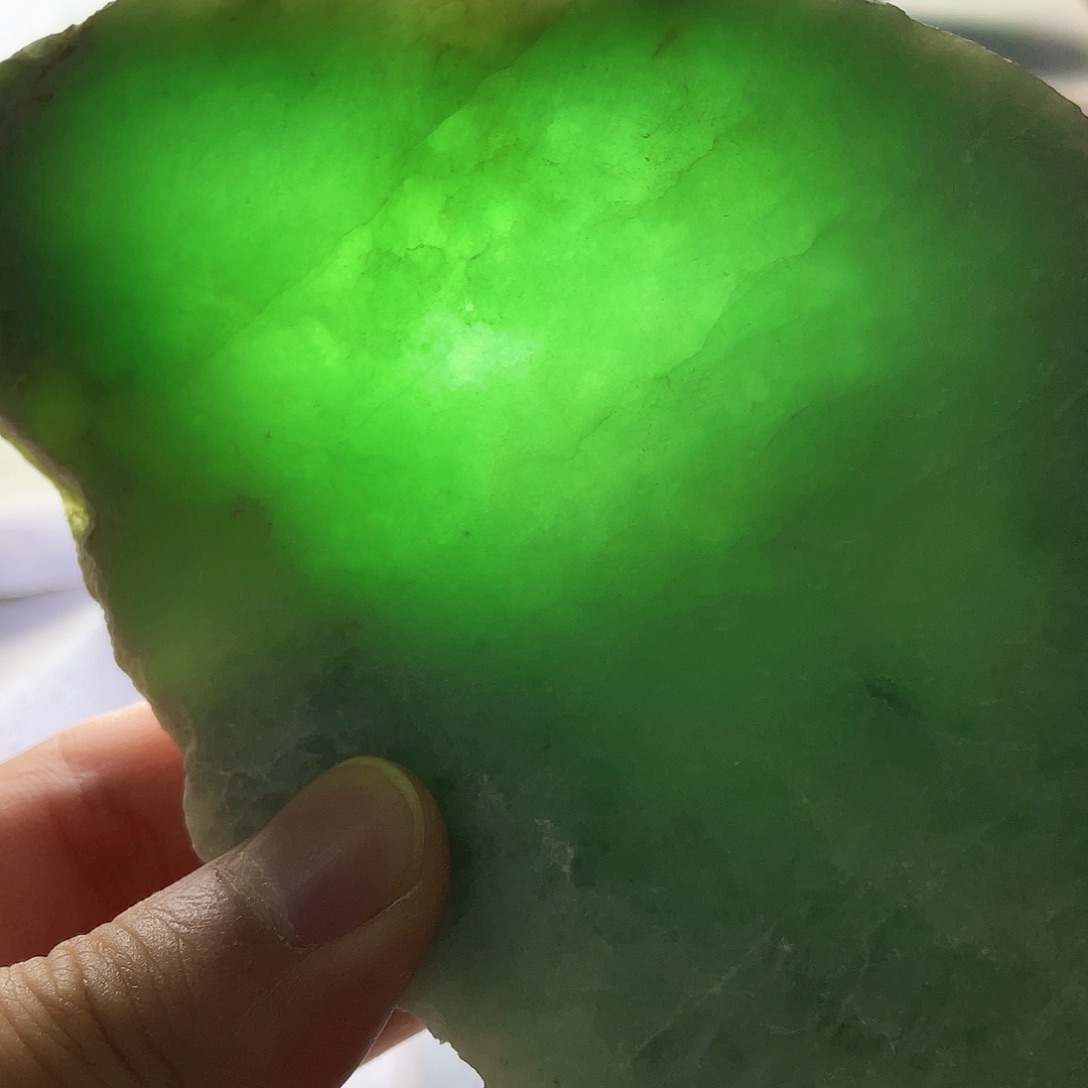 翡翠颈饰未镶嵌毛料28