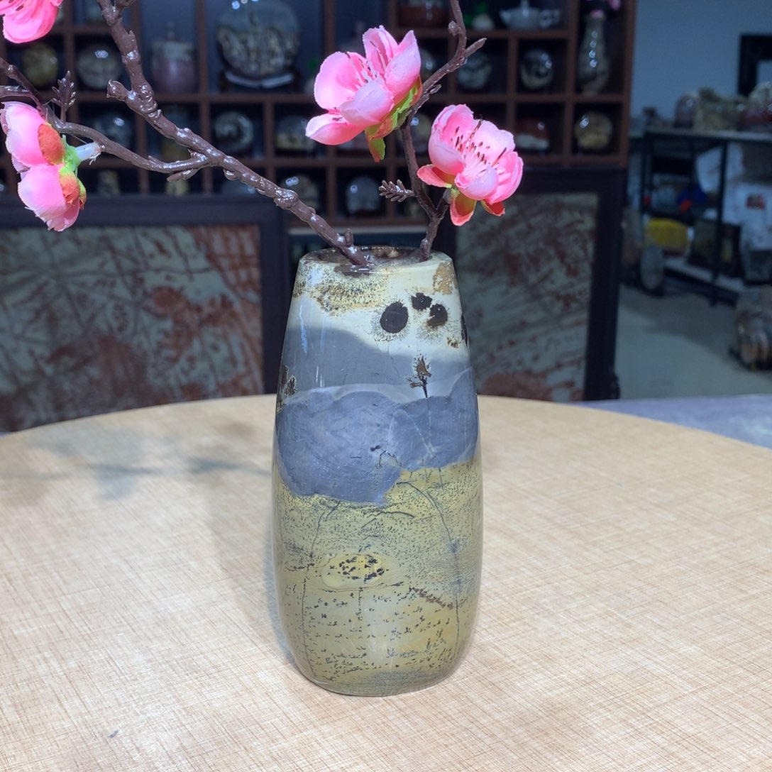 紫砂广西国画石摆件，收藏观赏