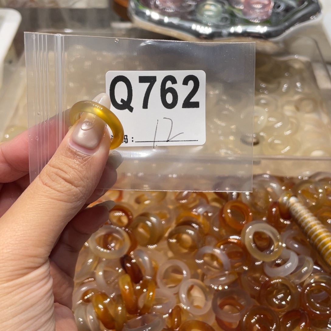 玛瑙/玉髓未镶嵌戒指762