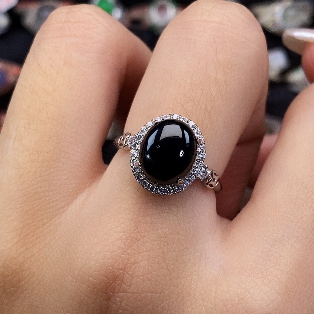 翡翠未镶嵌戒指34