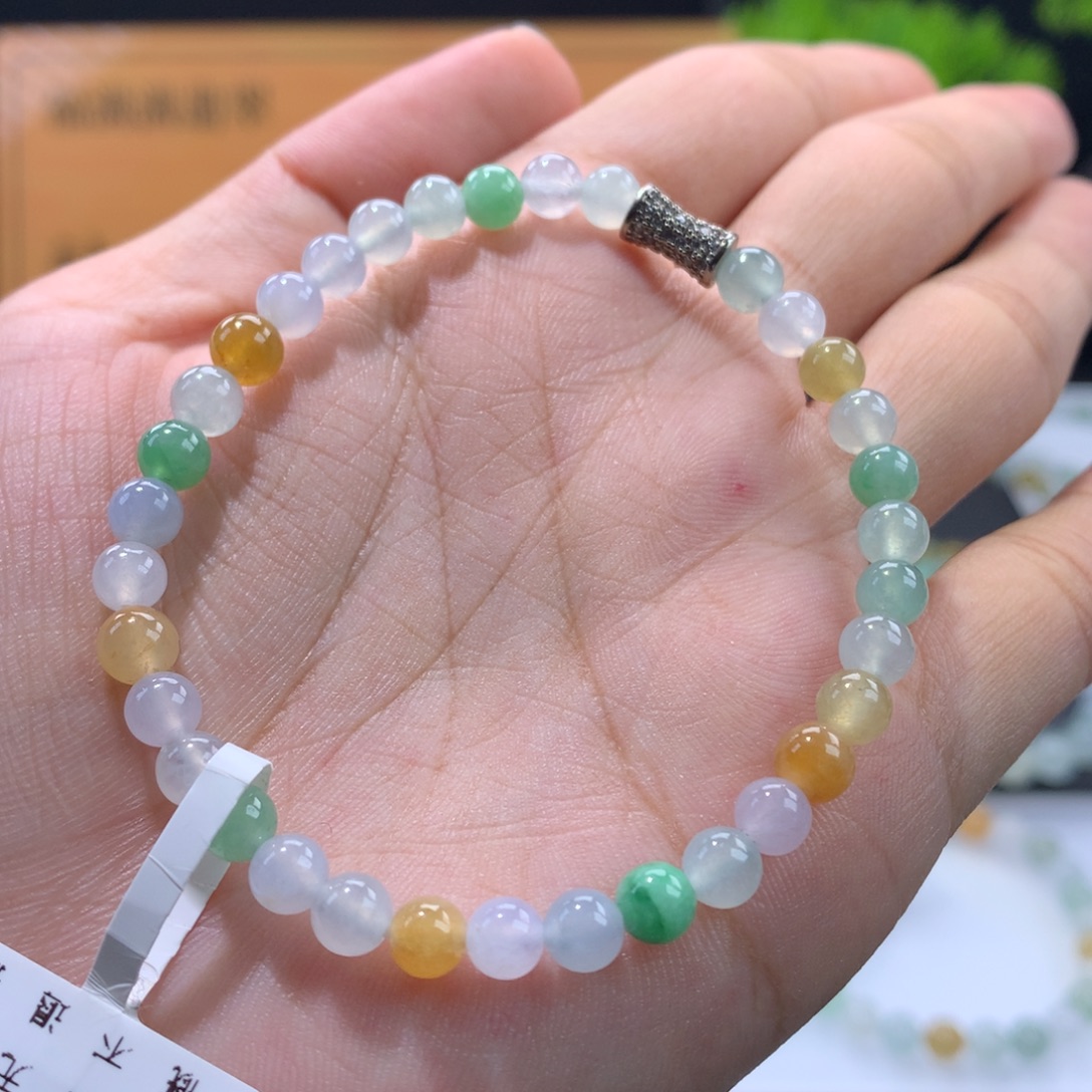 翡翠未镶嵌手链卡5