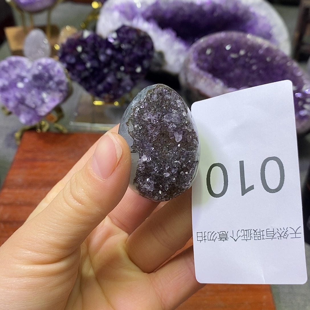 珠宝半成品紫晶未镶嵌