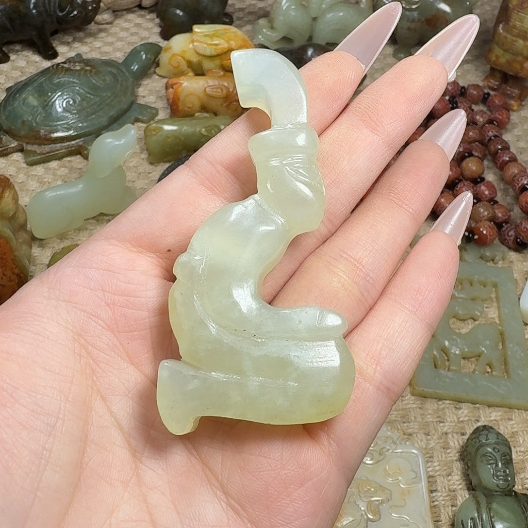 白玉菩提吊坠挂件