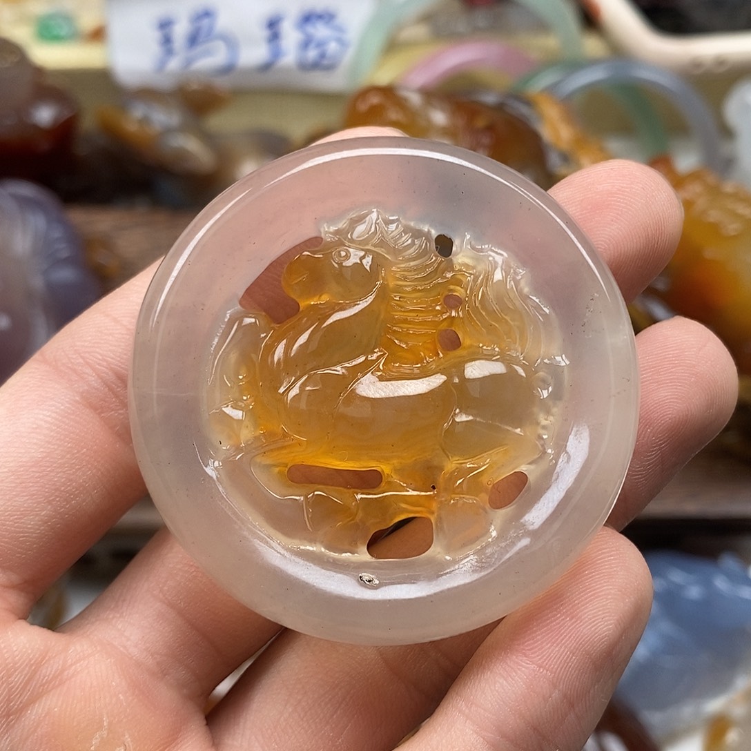玛瑙/玉髓未镶嵌颈饰