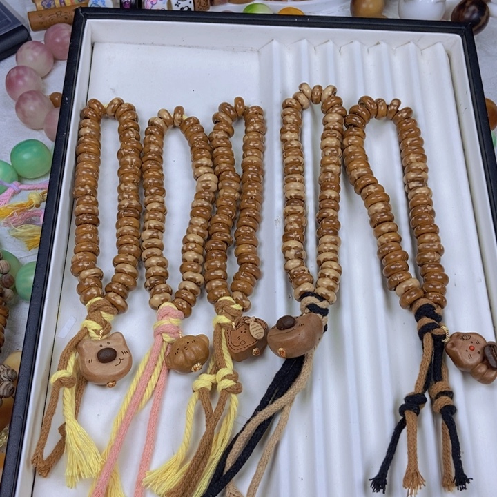 菩提根/象牙果吊坠甜甜圈 