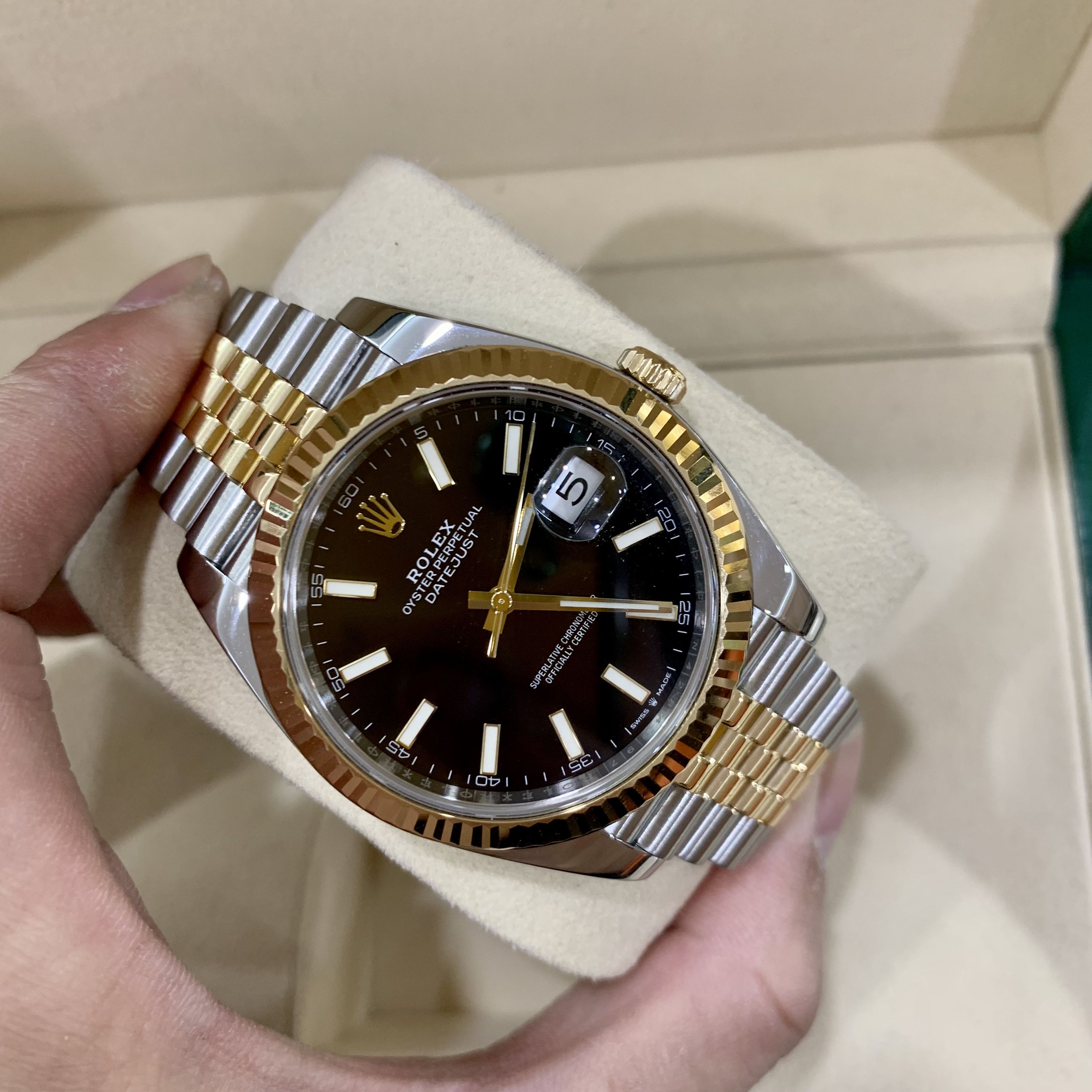 99新 Rolex/劳力士 M126333-0014五珠黑条 保卡 24年3月21日