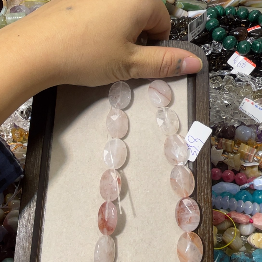 玛瑙/玉髓散珠胶花片