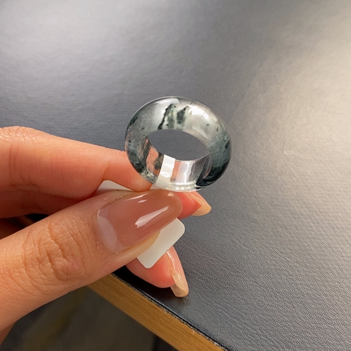 石英质玉戒指未镶嵌茉****?天然