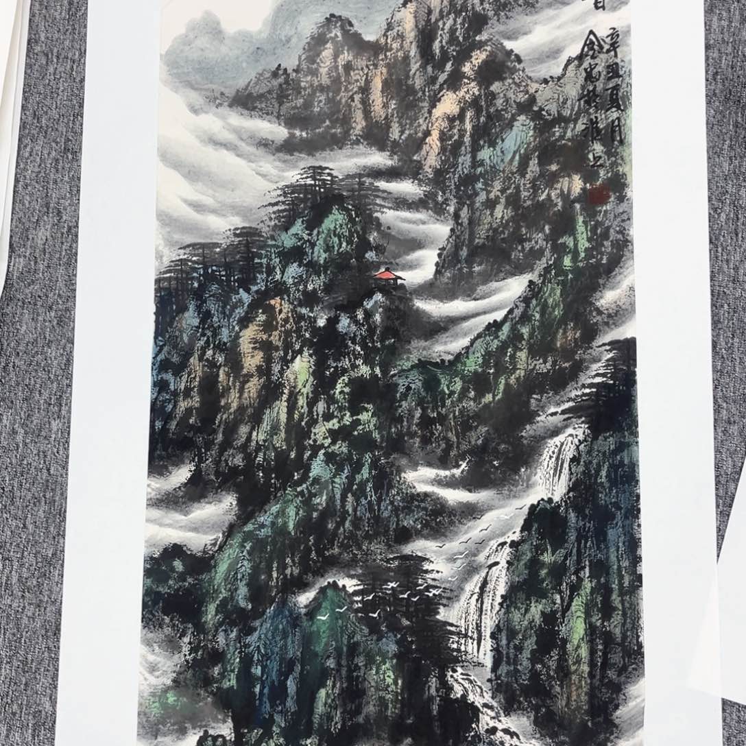国画绘画张老师作品100.50