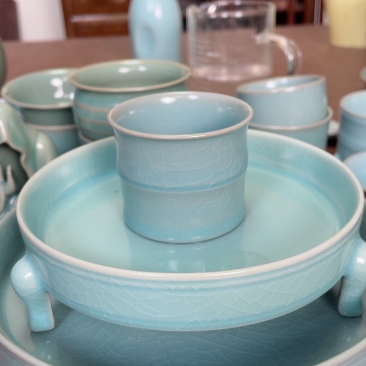 ?*?仿古釉竹节杯全品