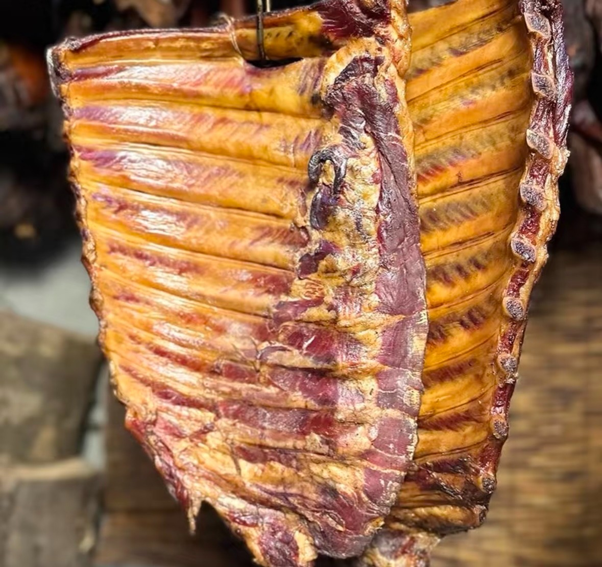 名乡食农家烟熏腊排骨精排