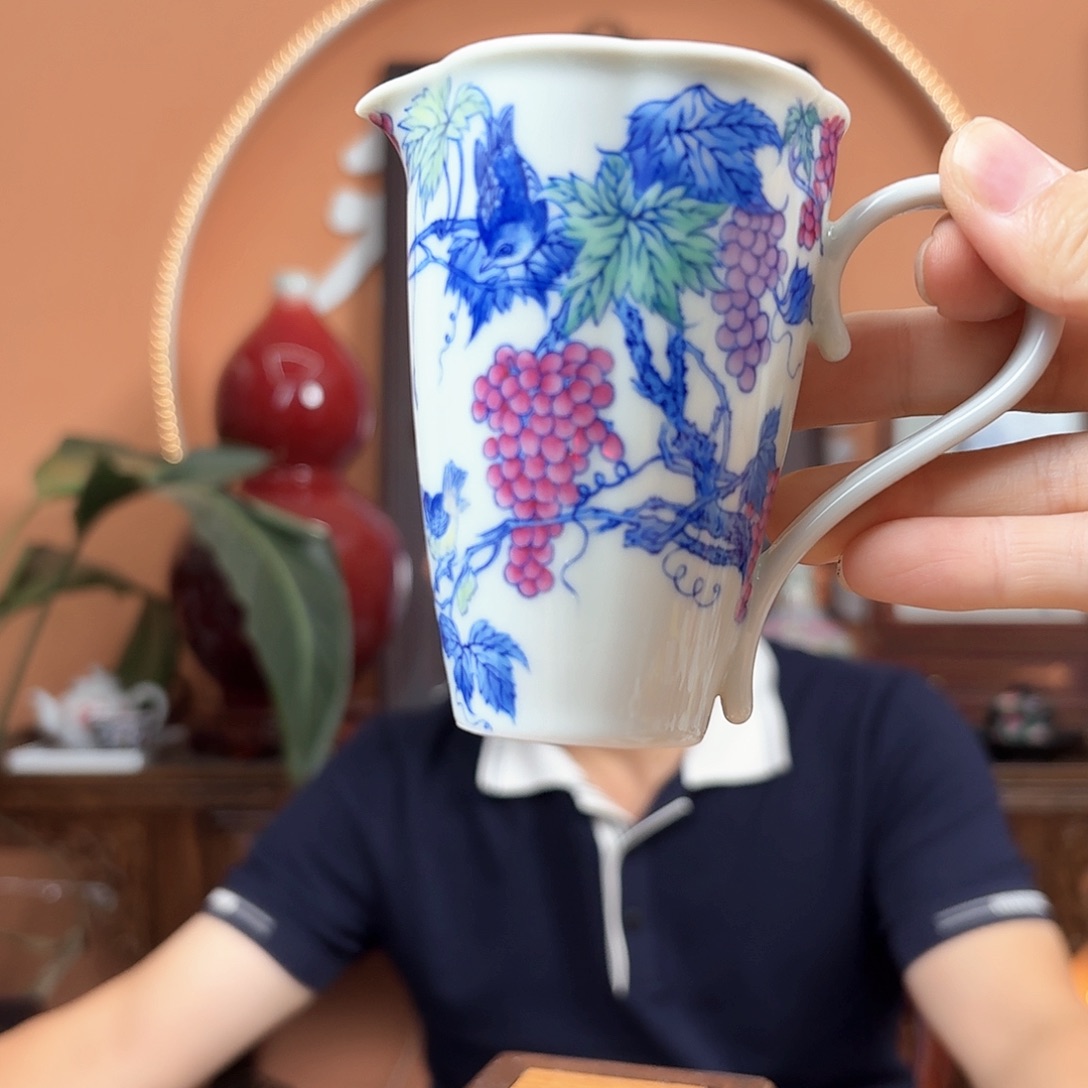 景德镇陶瓷手工公道杯