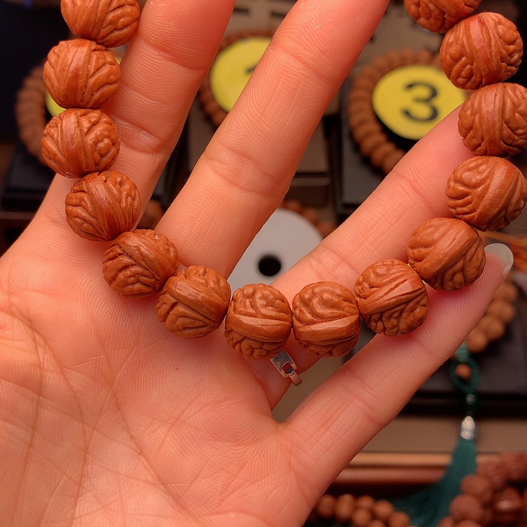 桃核手串荔枝新品15