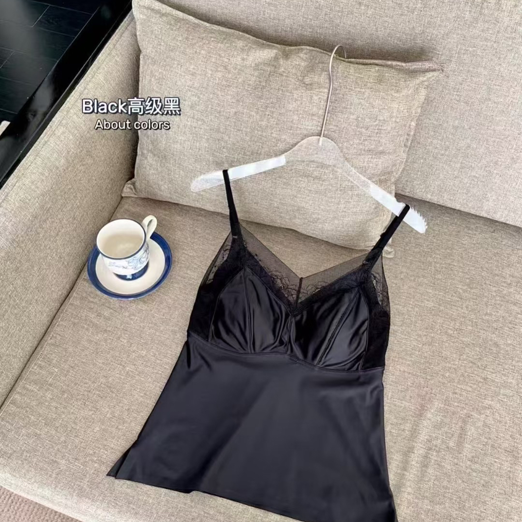 乳胶杯蕾丝美背缎面美背