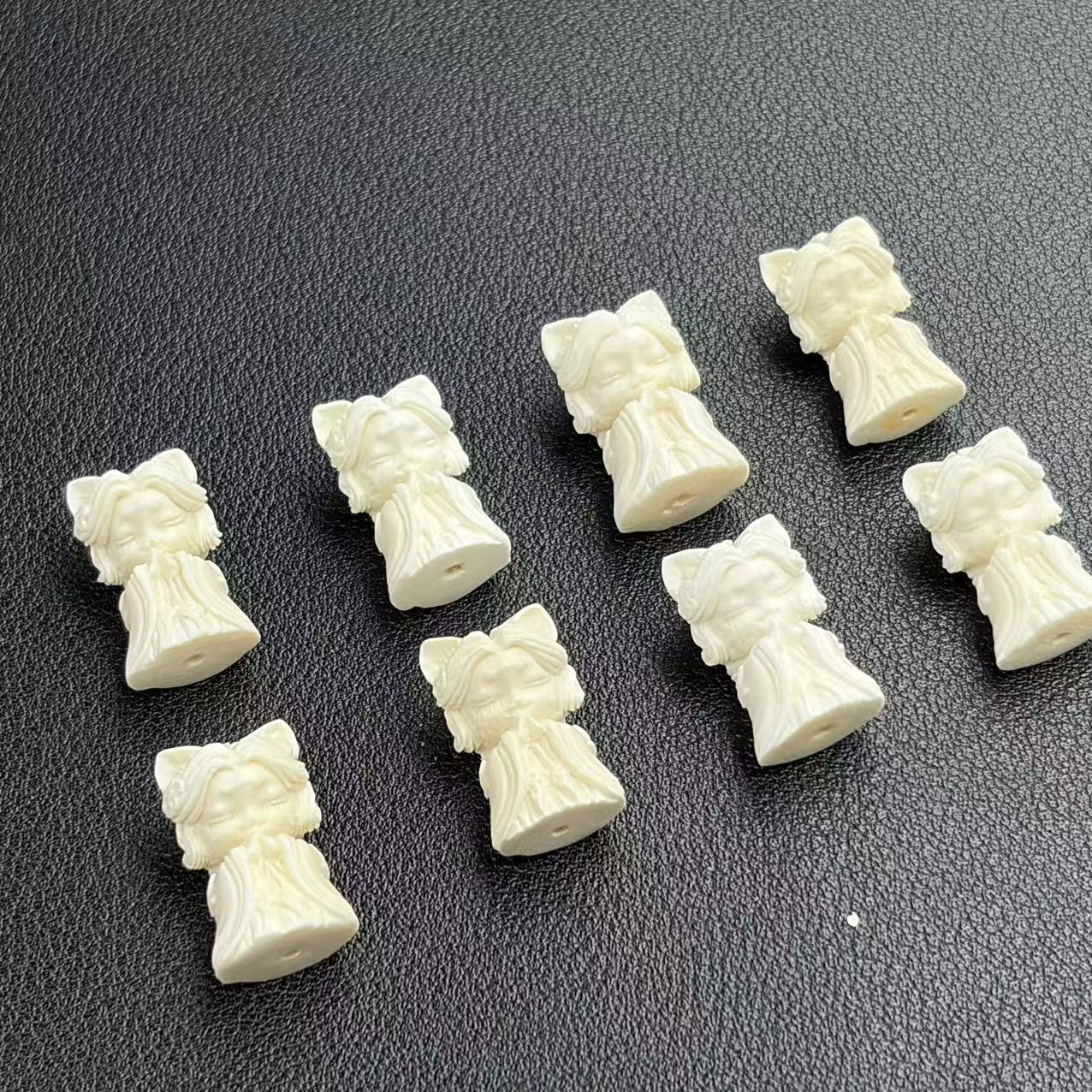 「戴琴珠宝」DQ5222-猛犸小狐娘通孔配件（多样性发其一）