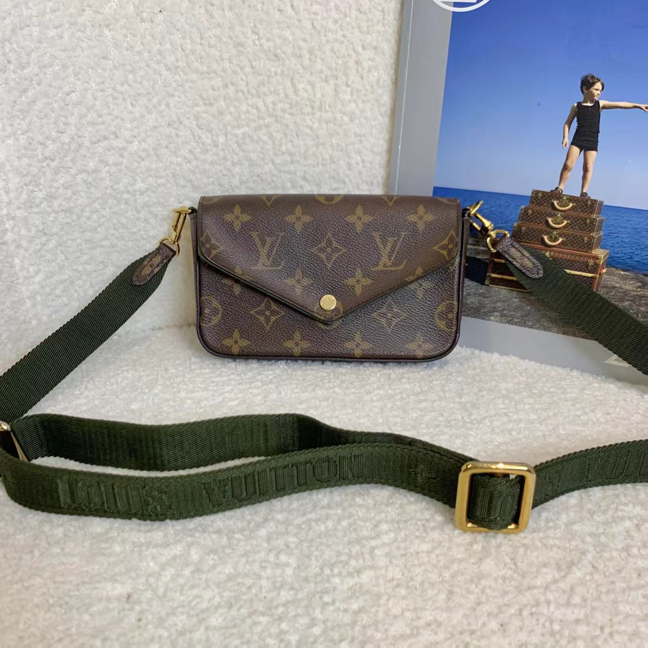 99新 LouisVuitton/路易威登 壹臻/新款老花三合- 芯片 80277765