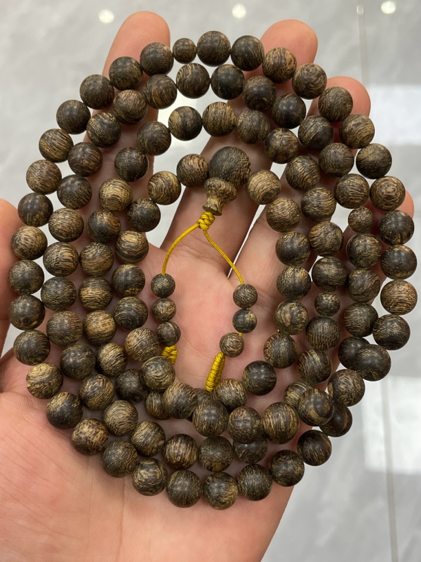 【寻香】正区达拉干软丝沉水念珠，0.8*108颗/43克，冰凉奶香味通透