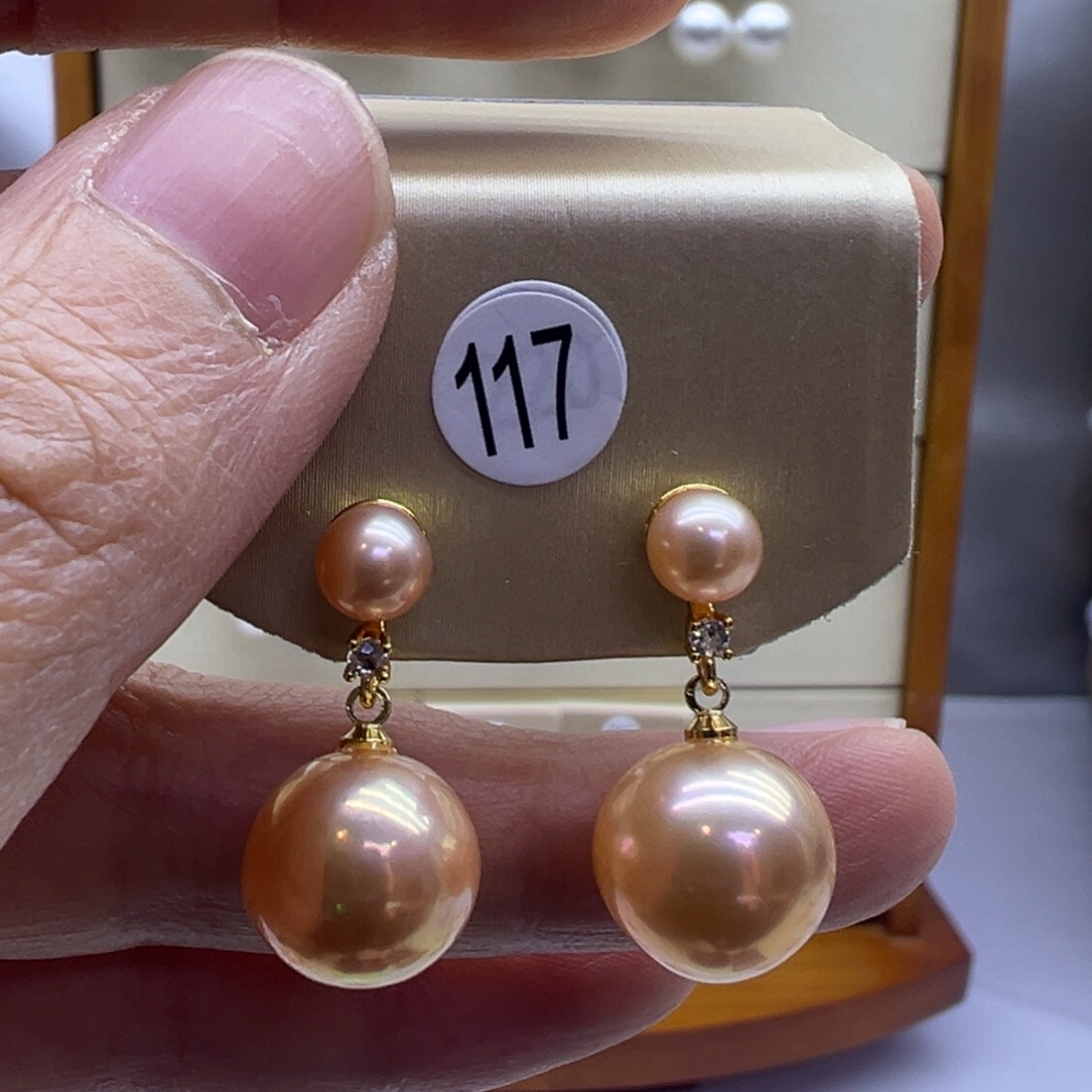未镶嵌淡水珍珠耳饰